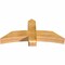 Ekena Millwork Bellingham Rough Sawn Timber Gable Bracket, Western Red Cedar, 48"W x 22"H x 6"D x 6"F, 11/12 Pitch GBW048X22X0606BEL00RWR - alternate 4